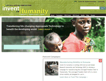 Tablet Screenshot of inventforhumanity.org